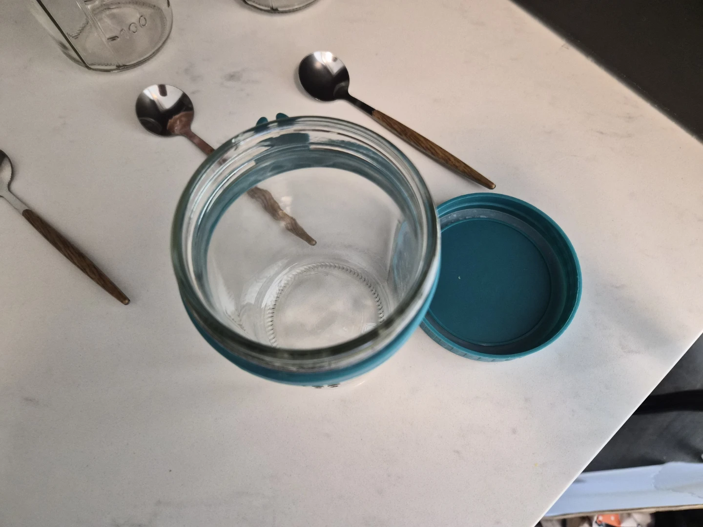 Glass Overnight Oatmeal Jars with Lids and Spoons - photo 2
