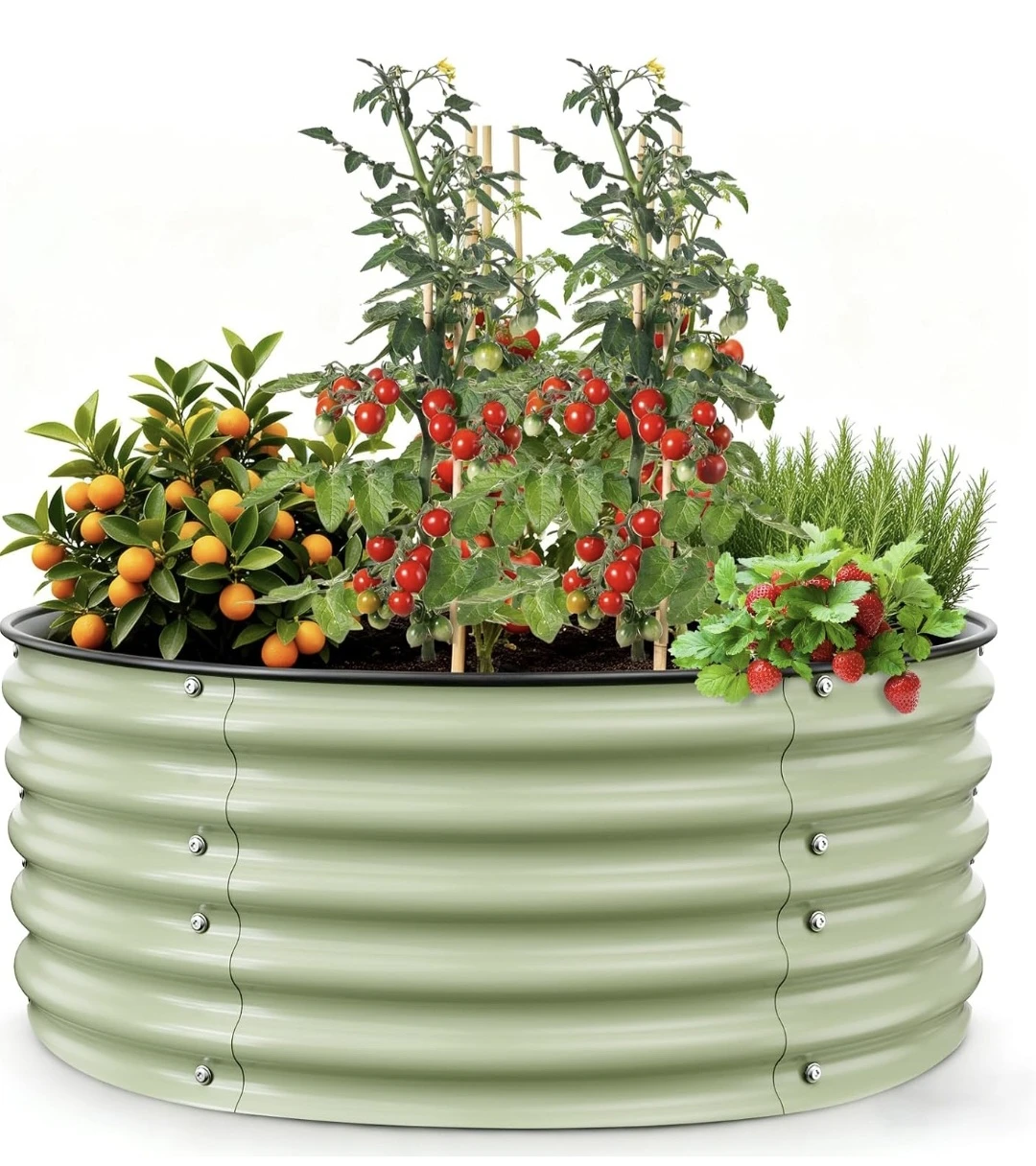 Round Raised Garden Bed - 42" x 17"
