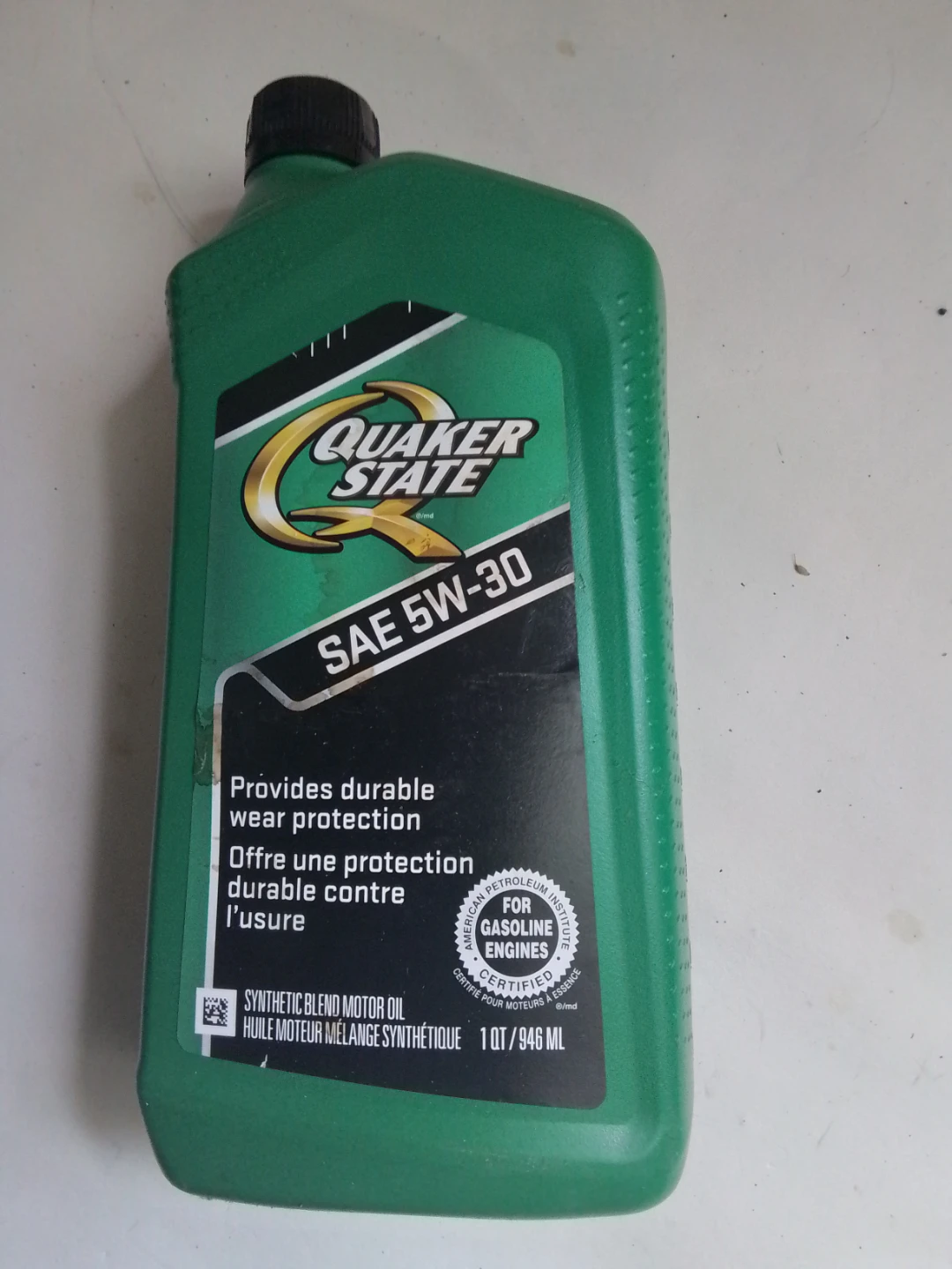 Quaker State SAE 5W-30 Synthetic Blend Motor Oil 1 Quart - photo 2