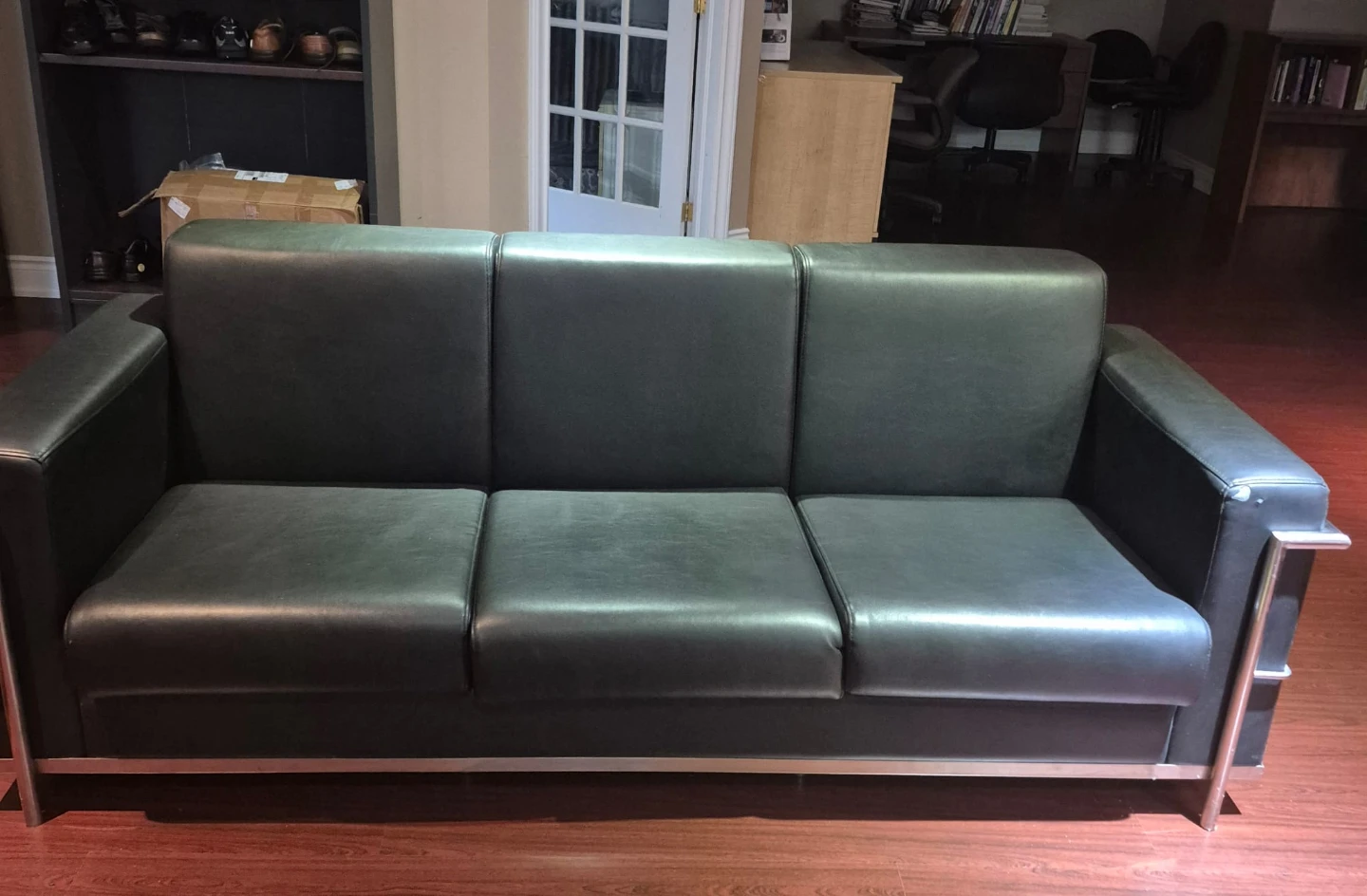 2 office couches. A loveseat and three seater..