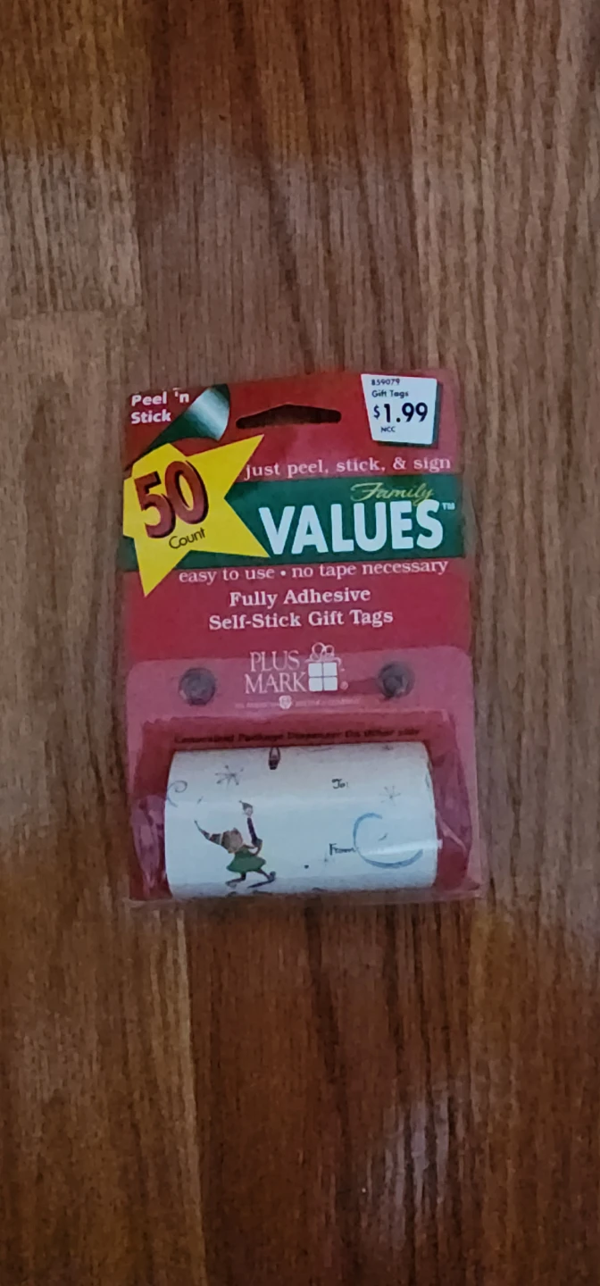 Family Values 50 Count Self-Stick Gift Tags