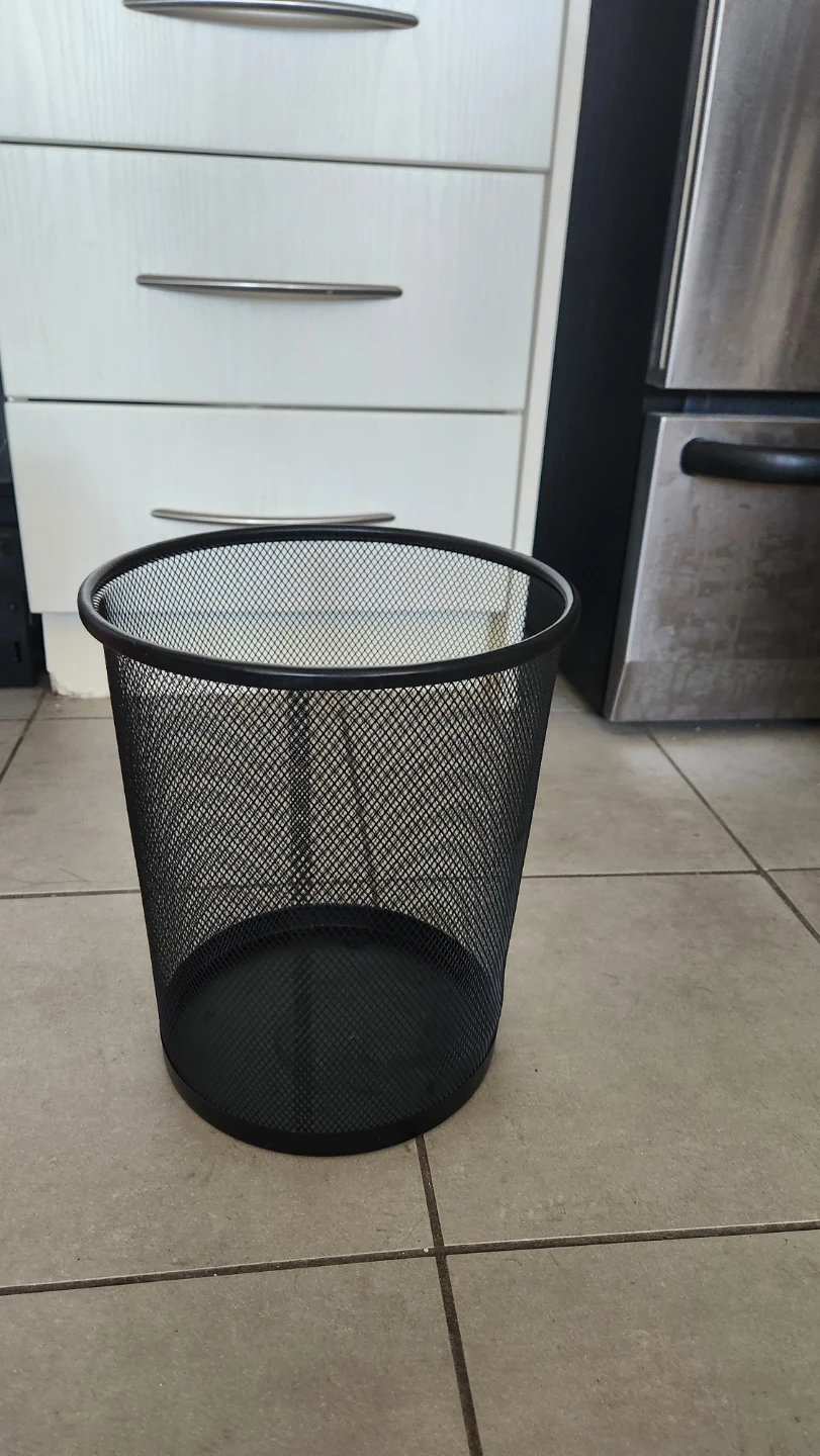 Black Mesh Waste Bin