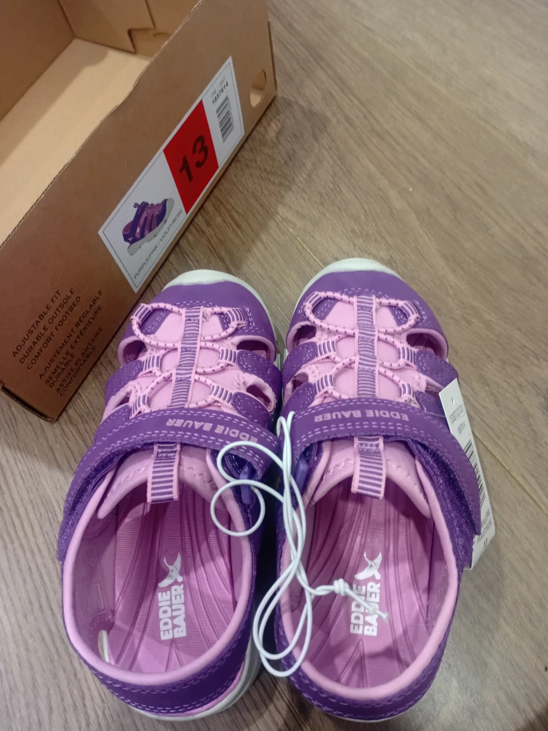 Eddie Bauer Girls Purple Pink Water Sandals - photo 2