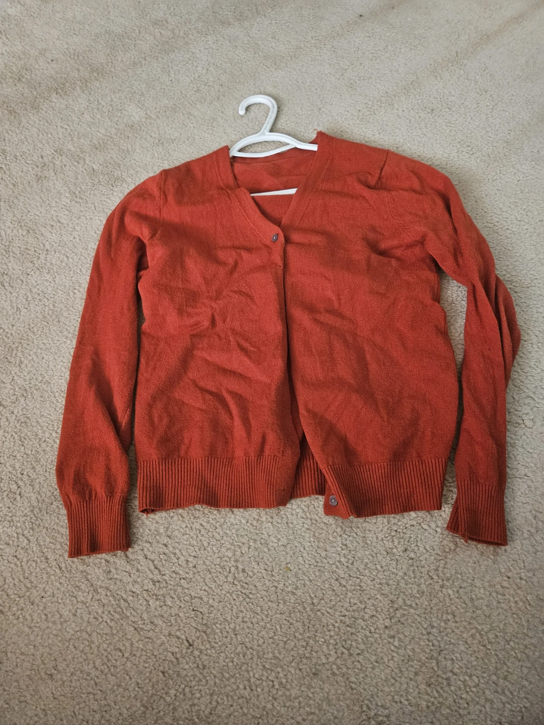 Orange Cardigan Sweater - photo 2