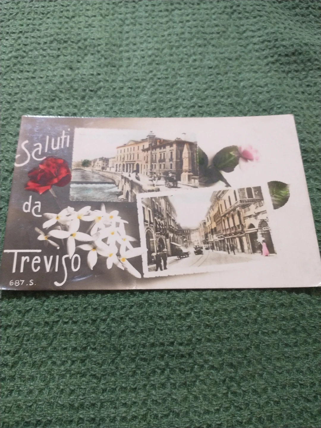 1918 WWI Treviso postcard sent field post and censored to UK