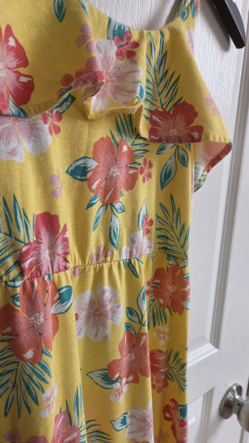 George Yellow Floral Dress L/G (10-12) - photo 2