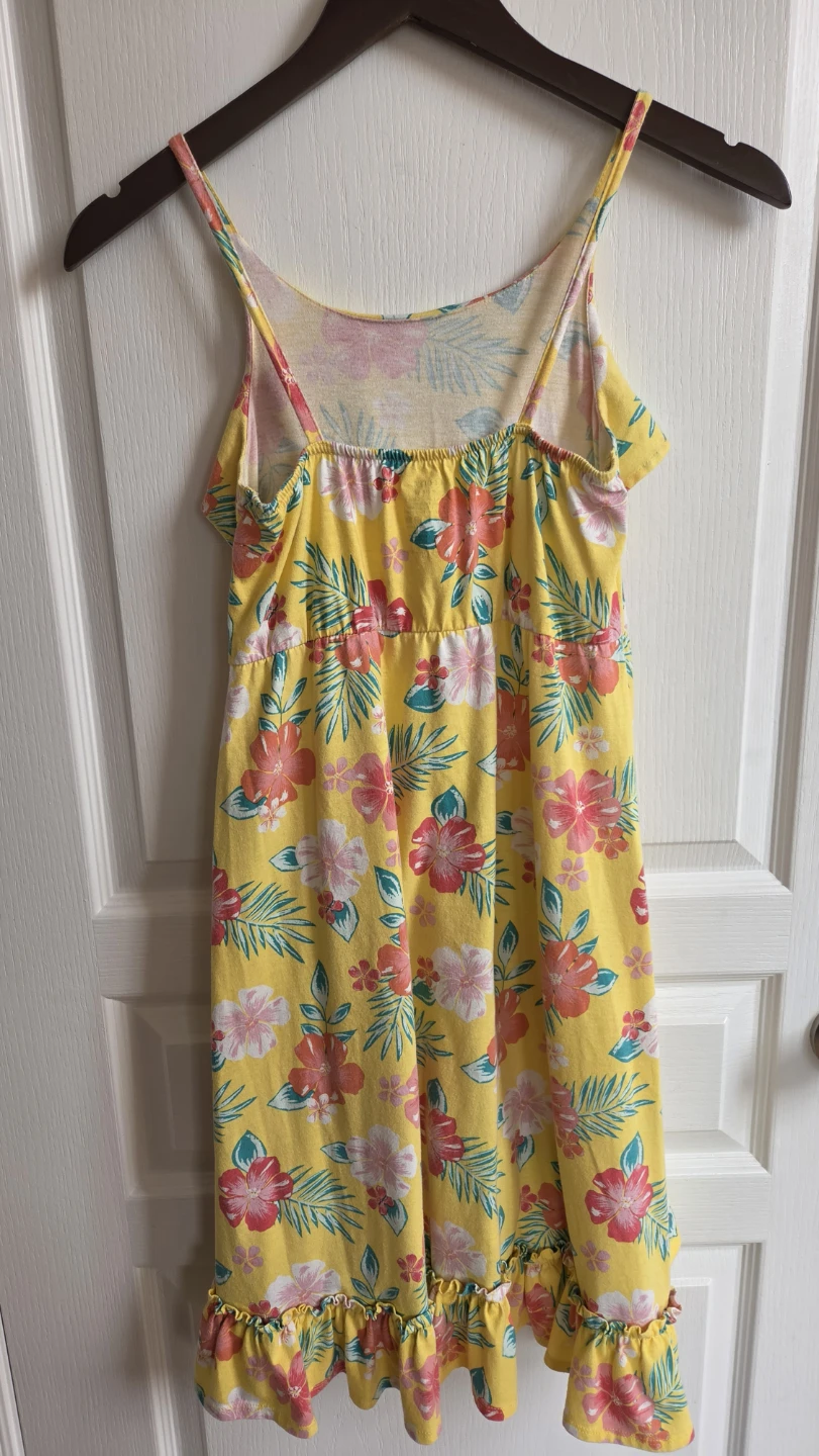 George Yellow Floral Dress L/G (10-12) - photo 4