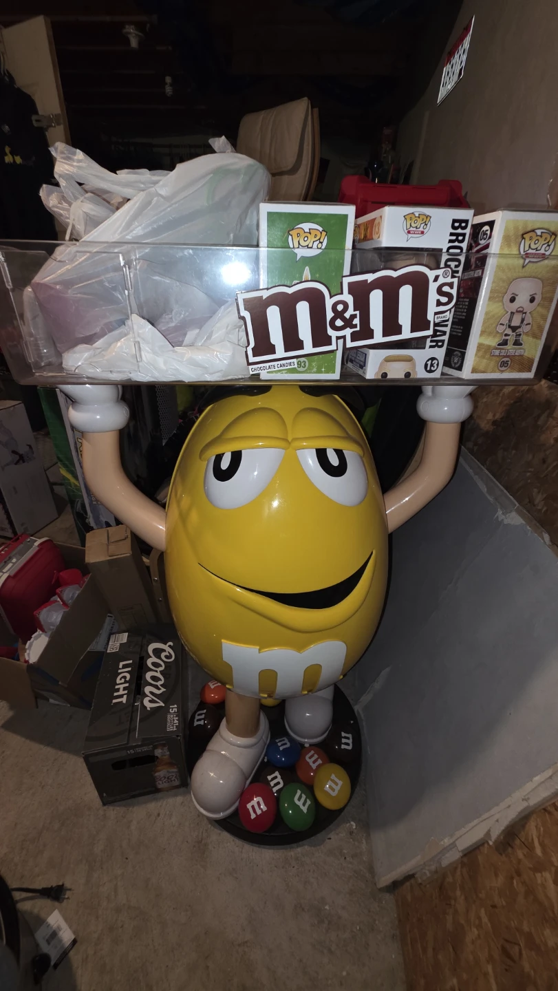 M&M's Yellow Character Candy Dispenser Display