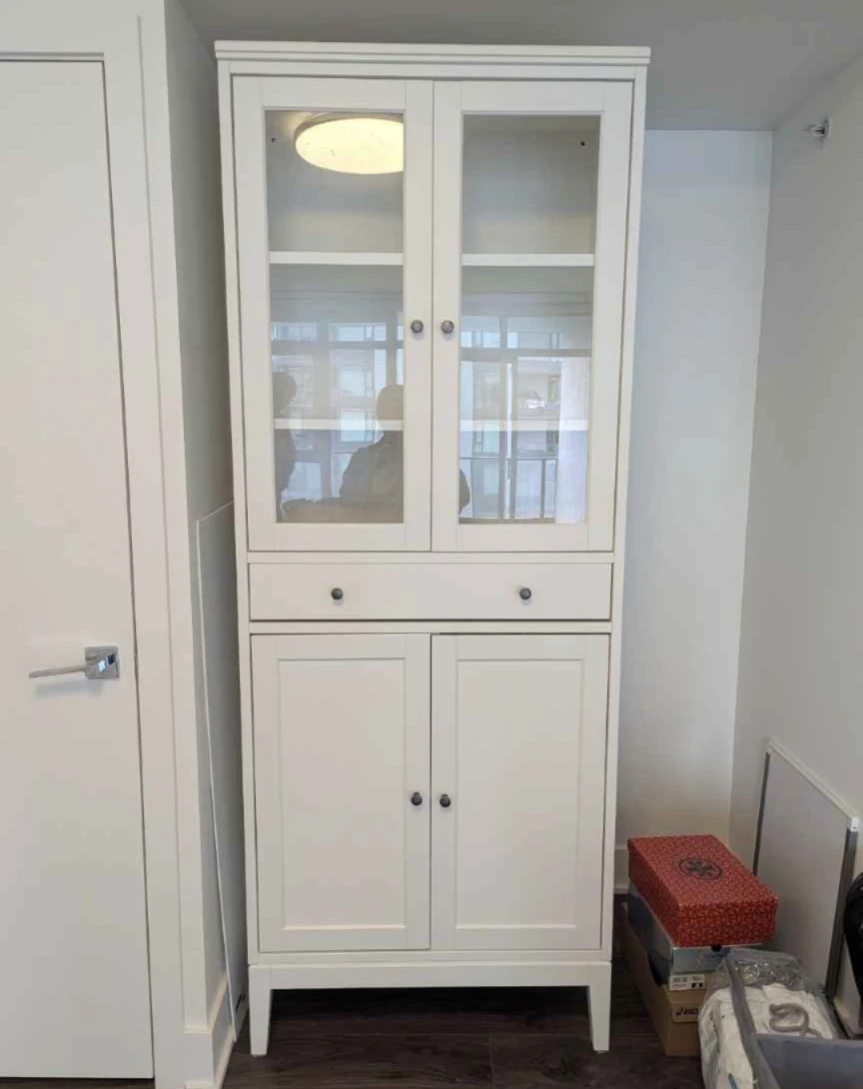 IKEA IDANÄS High Cabinet with Glass Doors