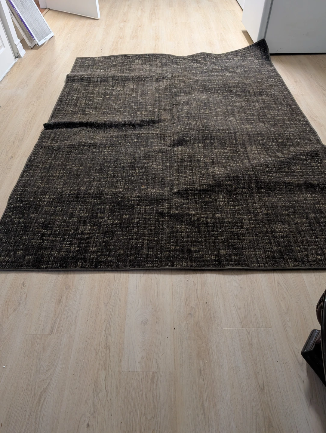 Dark Textured Area Rug