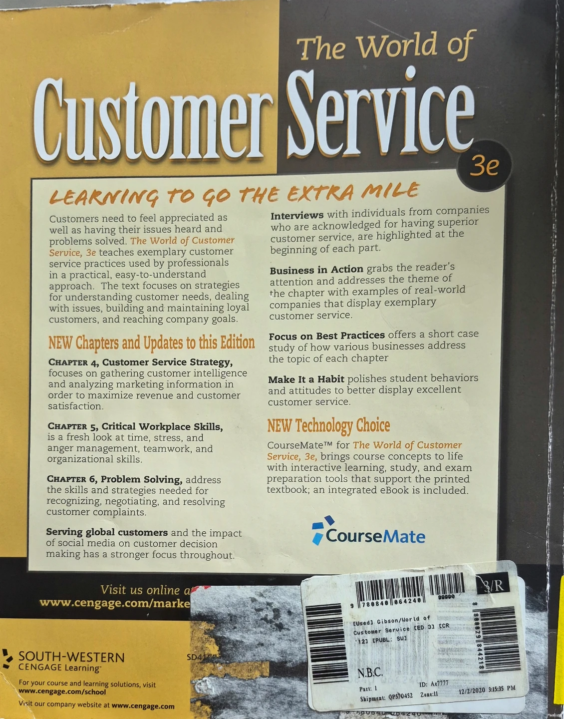The World of Customer Service 3e Textbook - photo 3