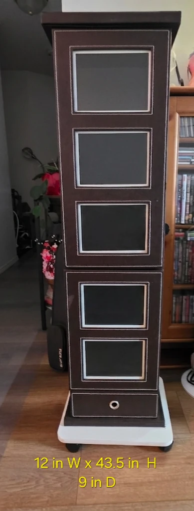 New Photo Album Storage Tower + 10 Deluxe Albums – 43.5" Tall