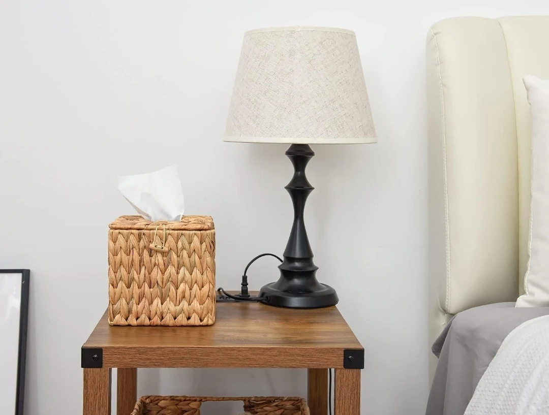 NEW! Woven Tissue Box Cover - Square - photo 3