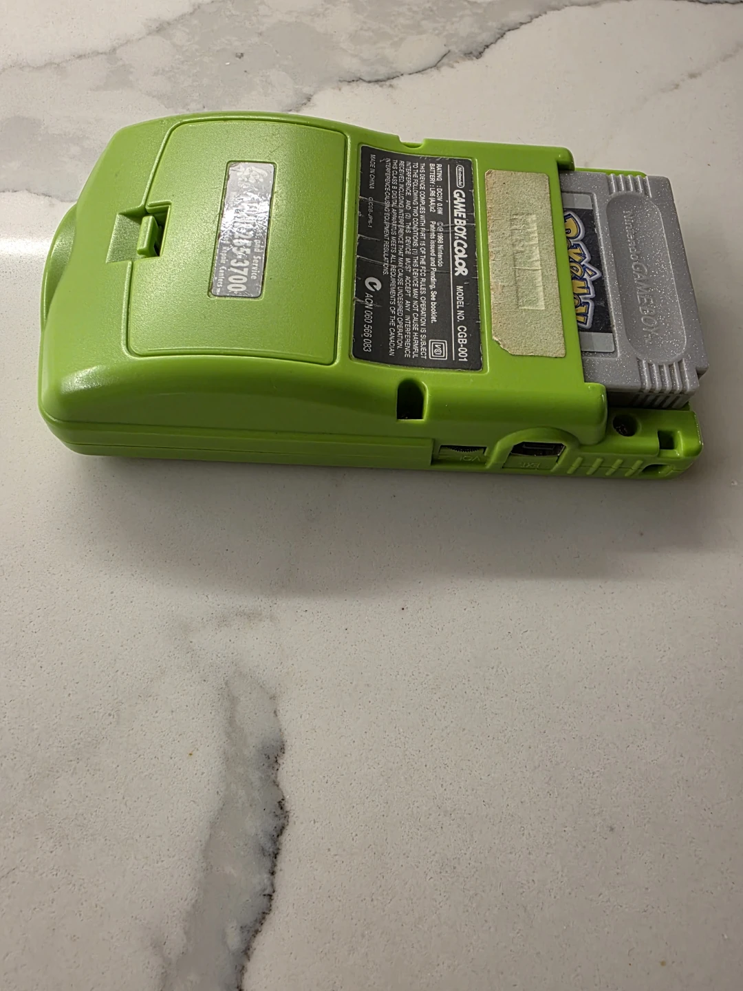 Used Nintendo Game Boy Color Lime Green - photo 3