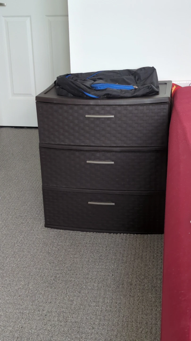 Foldable Desk, Mesh Office Chair,  3-Drawer Storage Unit - photo 3