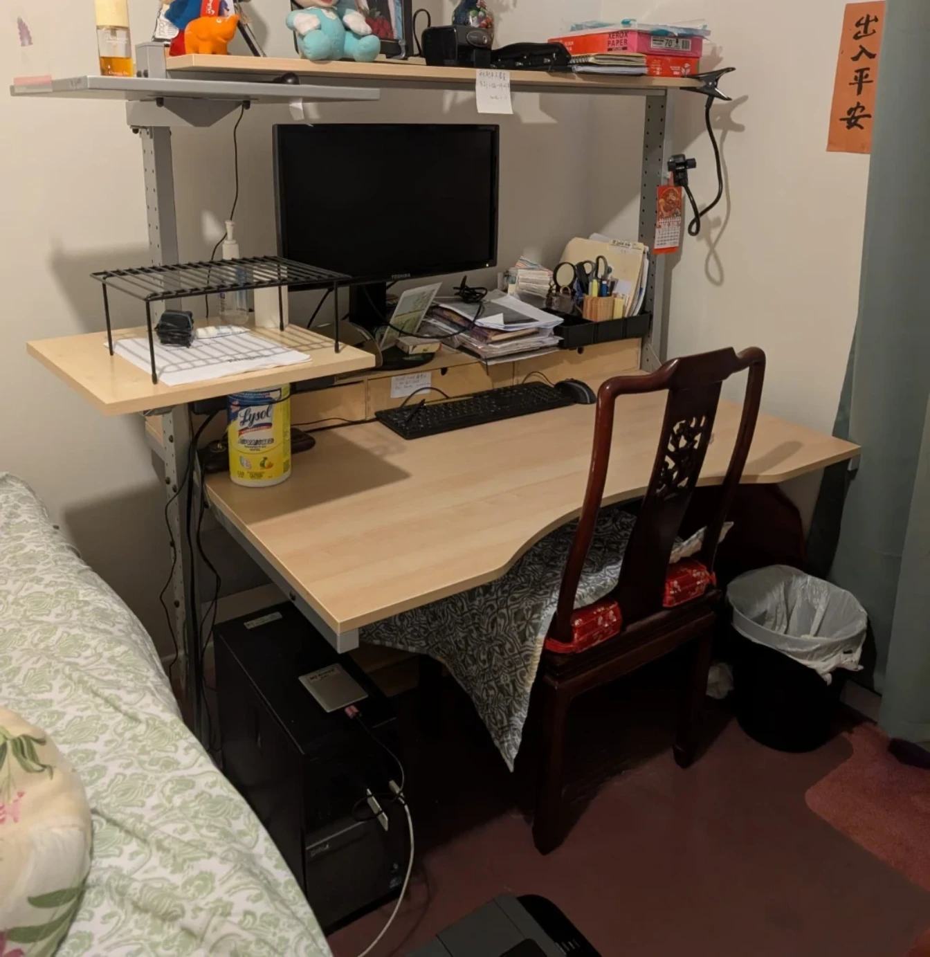 Standing Desk with Computer Monitor