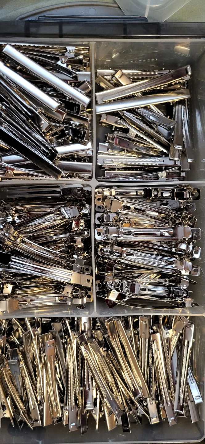 Bulk Pack of Metal Hair Clips for Styling