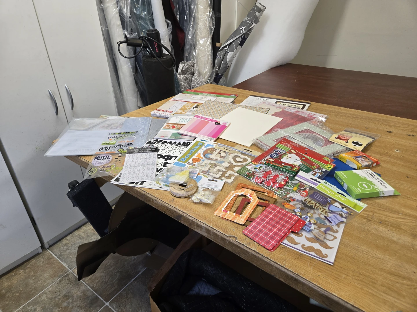 Assorted Scrapbooking Supplies