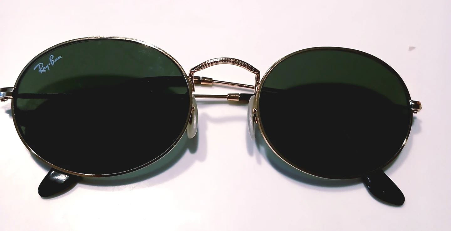 Ray-Ban Oval Sunglasses Gold Frame