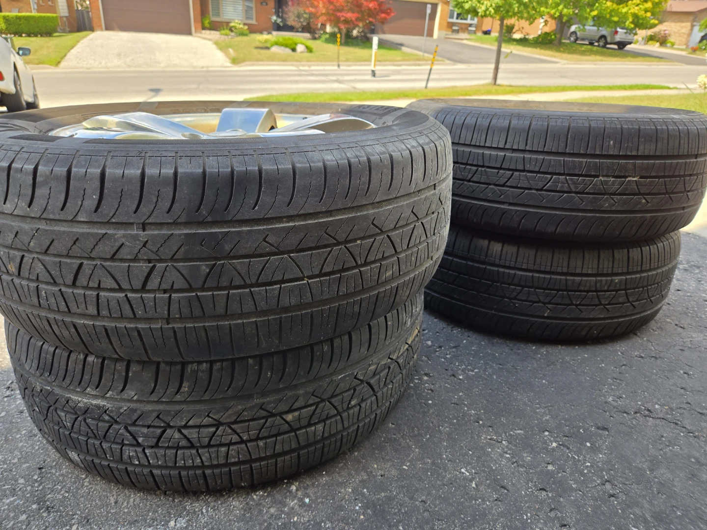 Motomaster Tires with 2 Rims