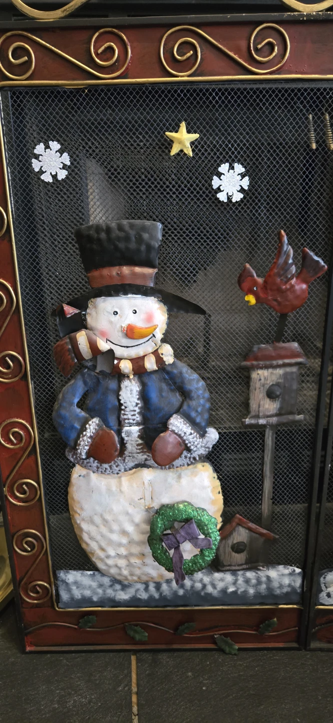 Snowman Fireplace Screen - photo 2