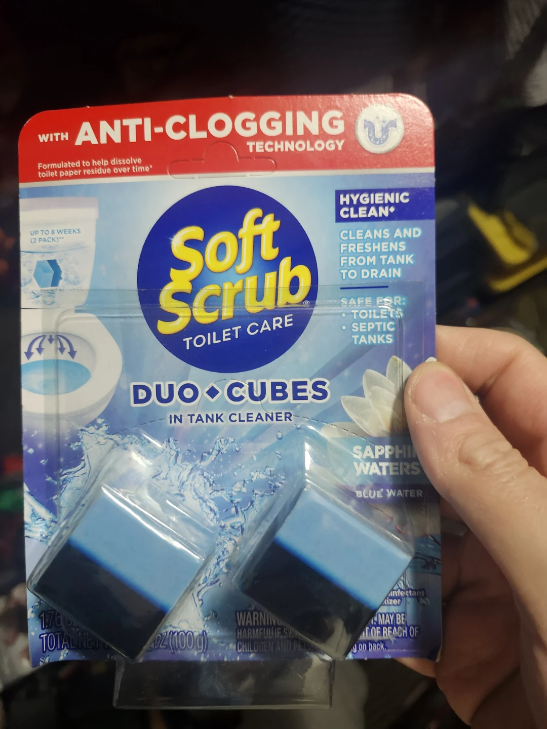 Soft Scrub Toilet Care Duo Cubes - Sapphire Waters