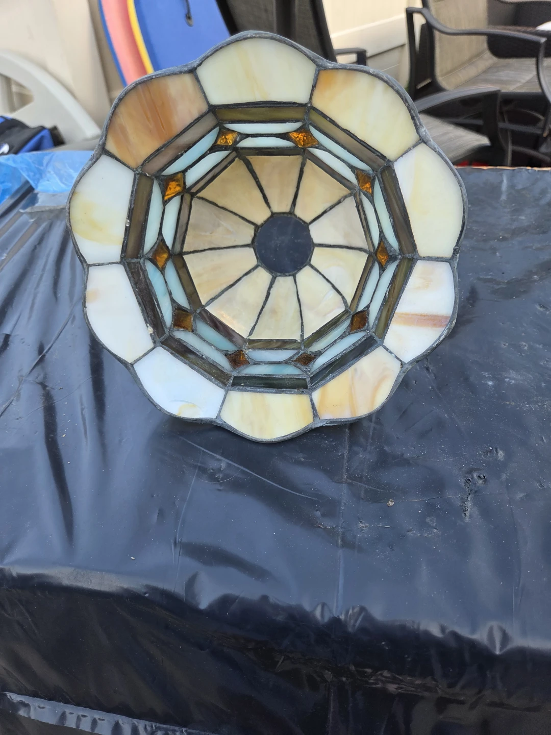 Stained Glass Lampshade - photo 3