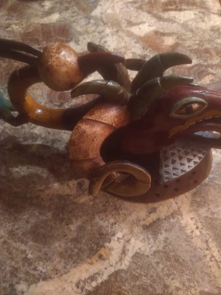 Hand Carved  African Ram Wooden Mask - photo 3