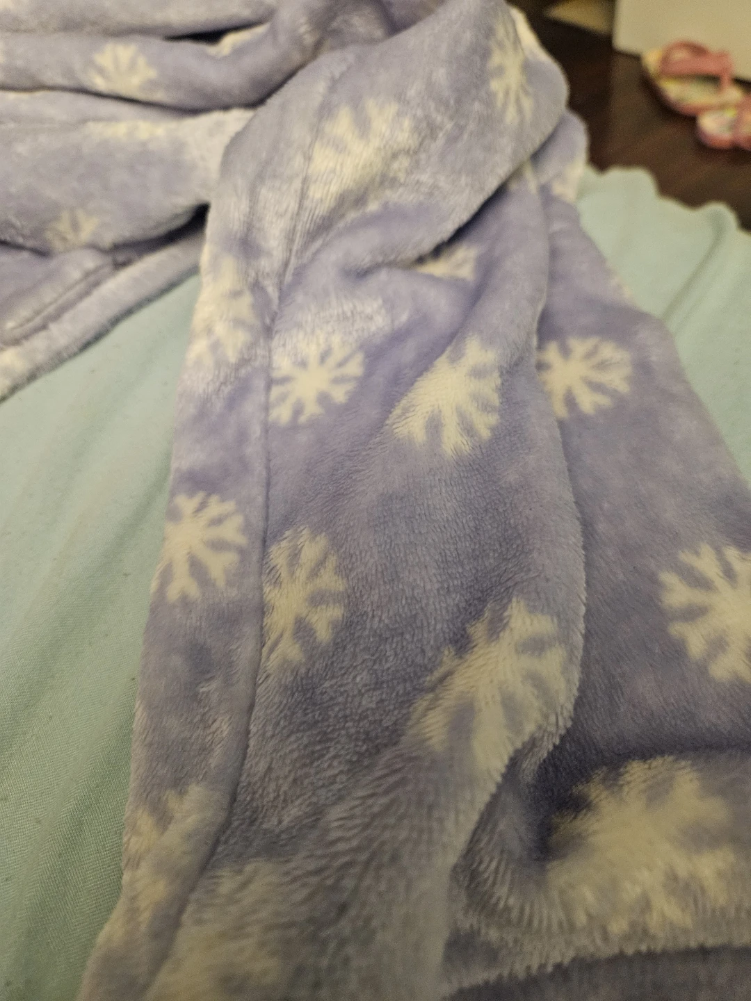 Purple Snowflake Fleece Pajama Set - photo 5