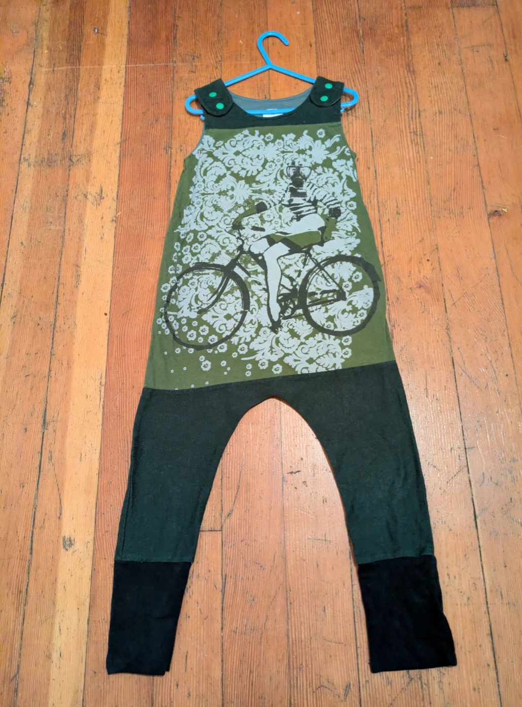 One of a Kind Girl on Bike Romper