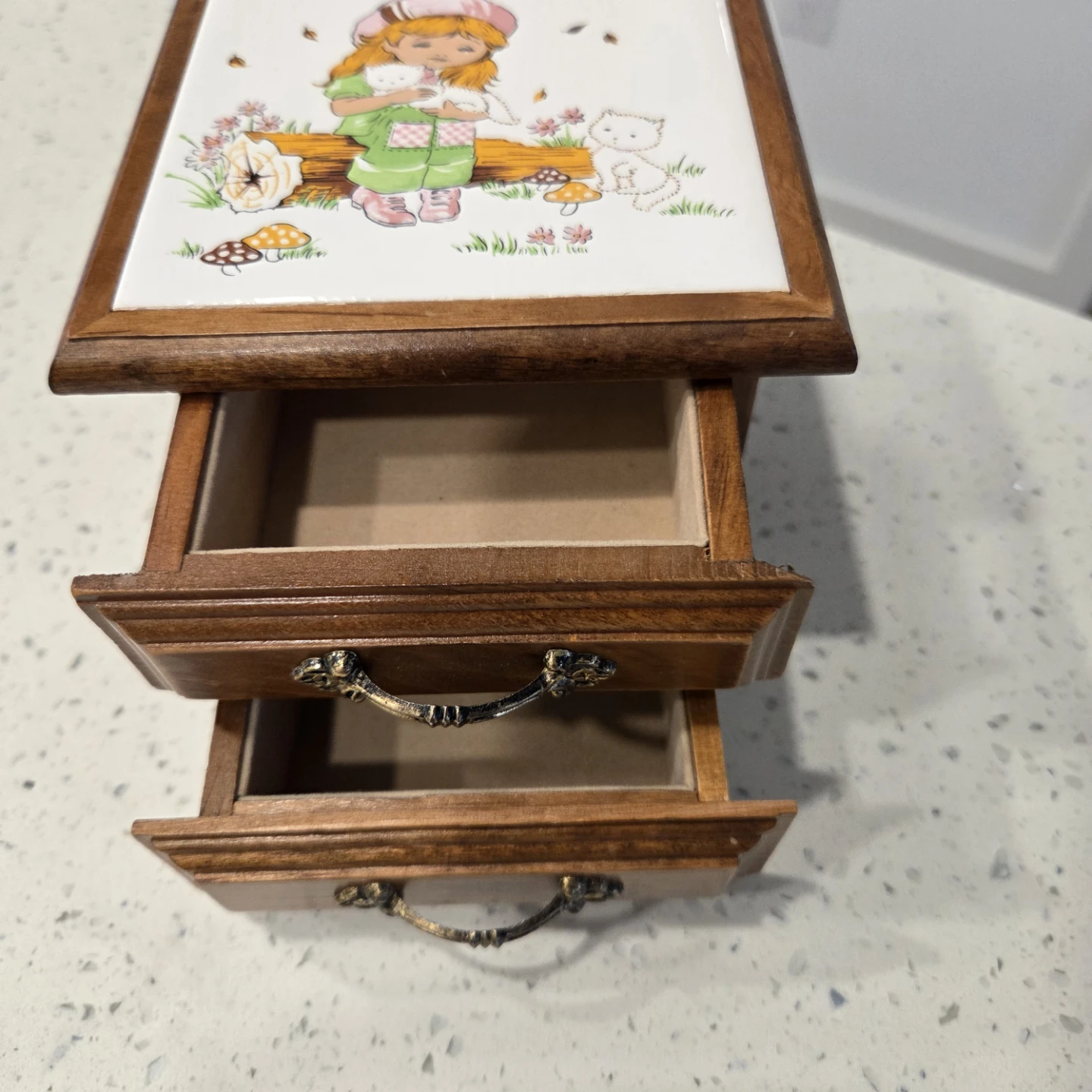 Wooden Jewelry Box with Ceramic Lid - photo 4