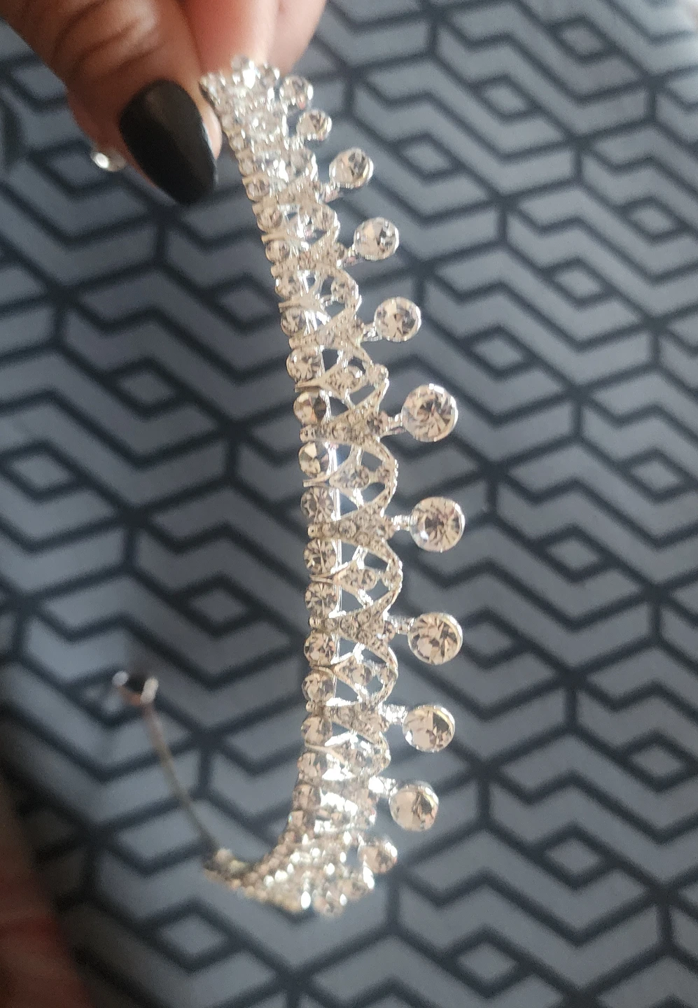 Silver Rhinestone Tiara - photo 5