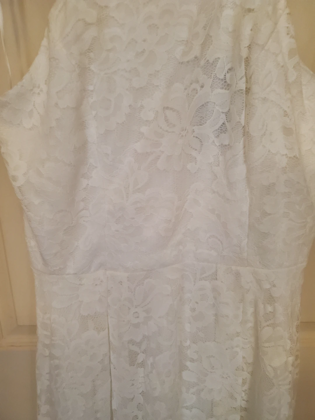 White Lace Halter High-Low Dress...New - photo 4