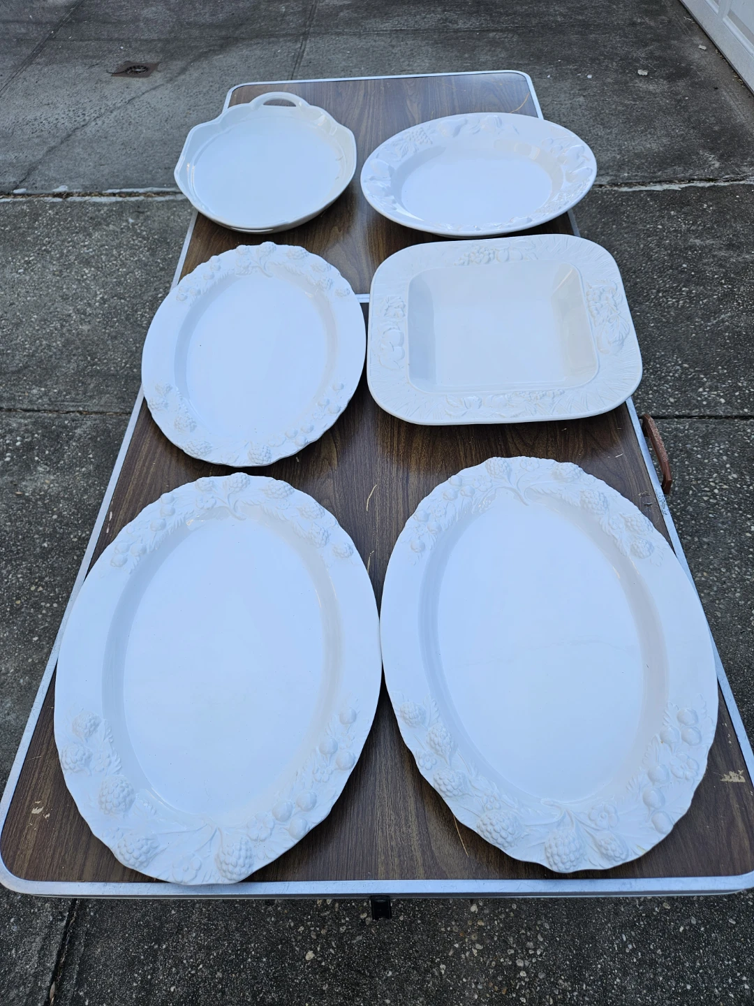 6 large italian platters