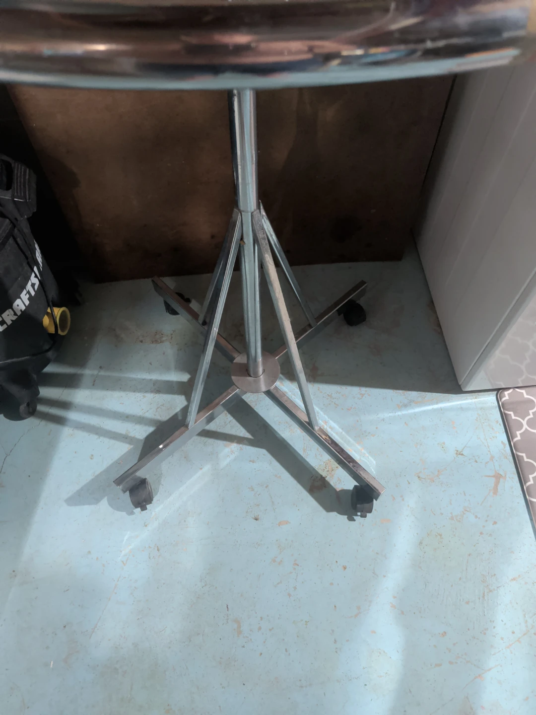 Chrome Rolling Garment Rack - photo 3