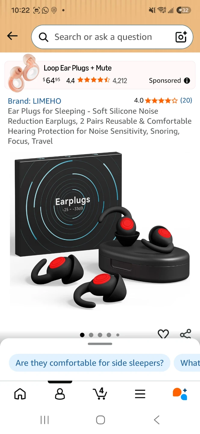 LIMEHO Loop Ear Plugs + Mute