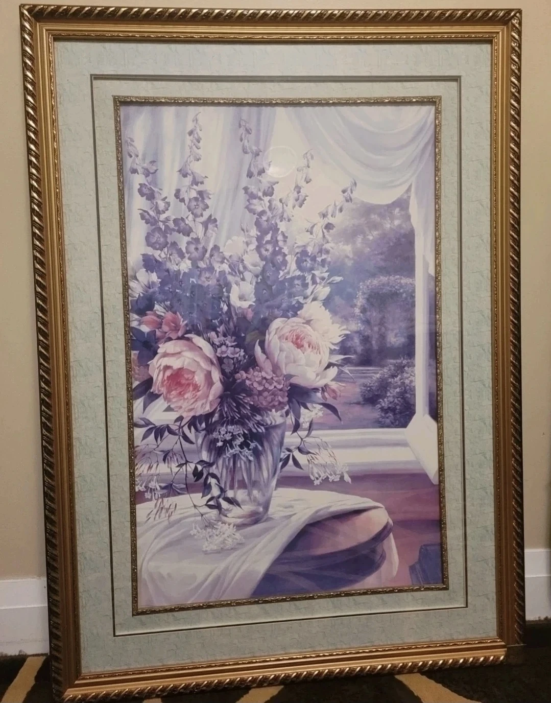 Framed Floral Painting
