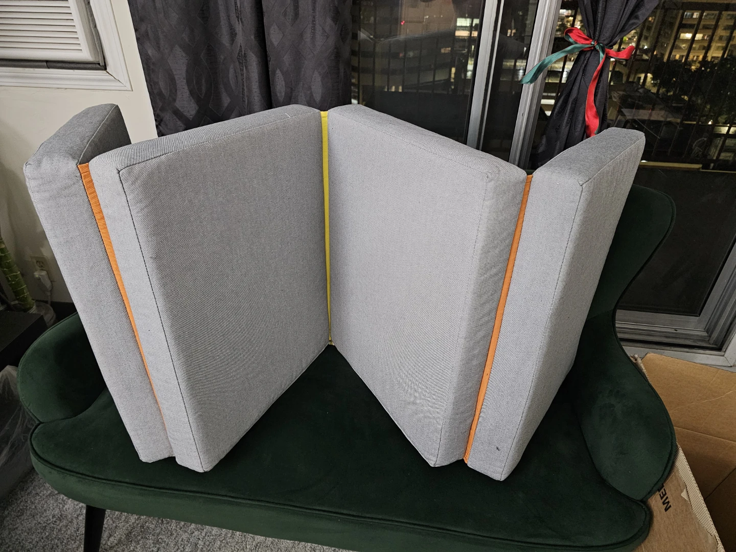Grey Foldable Ottoman/Bench - photo 2