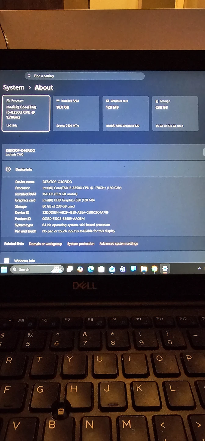 Dell Latitude 7490 Laptop - photo 3