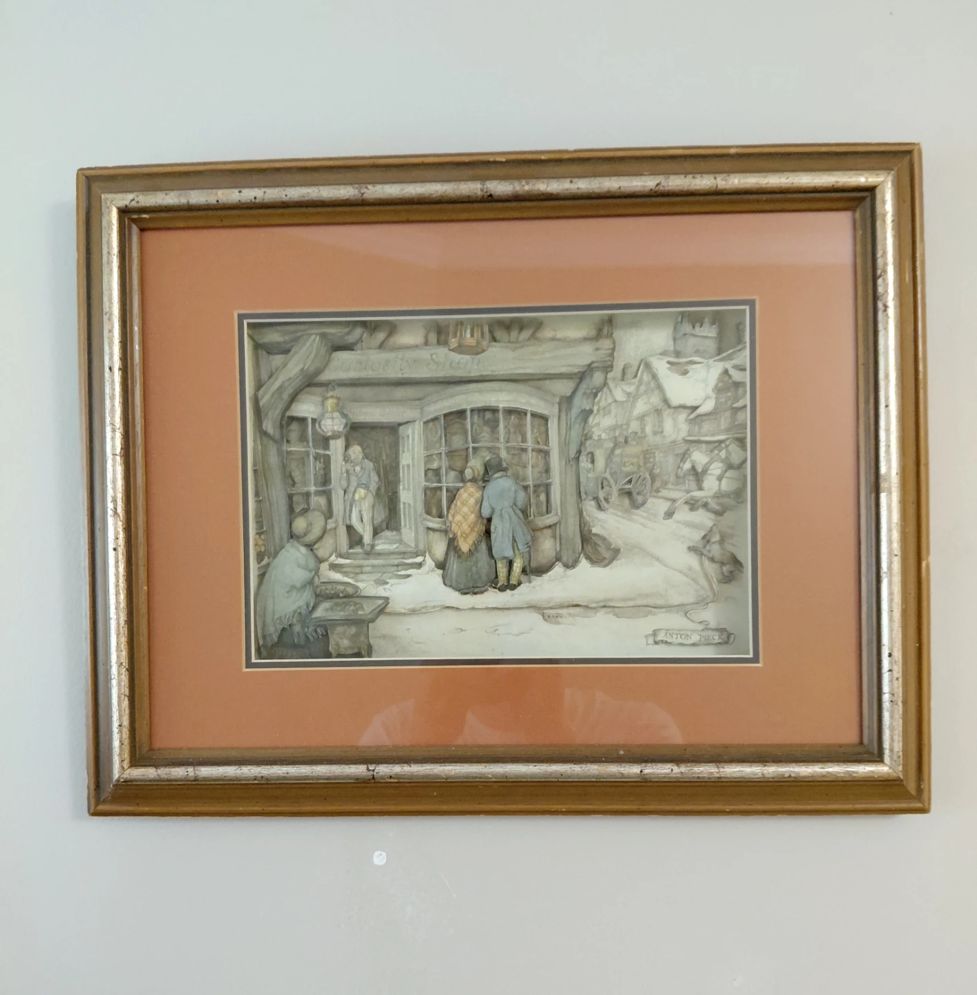 Anton Pieck Framed Art Shadowbox 3D Curiosity Shop
