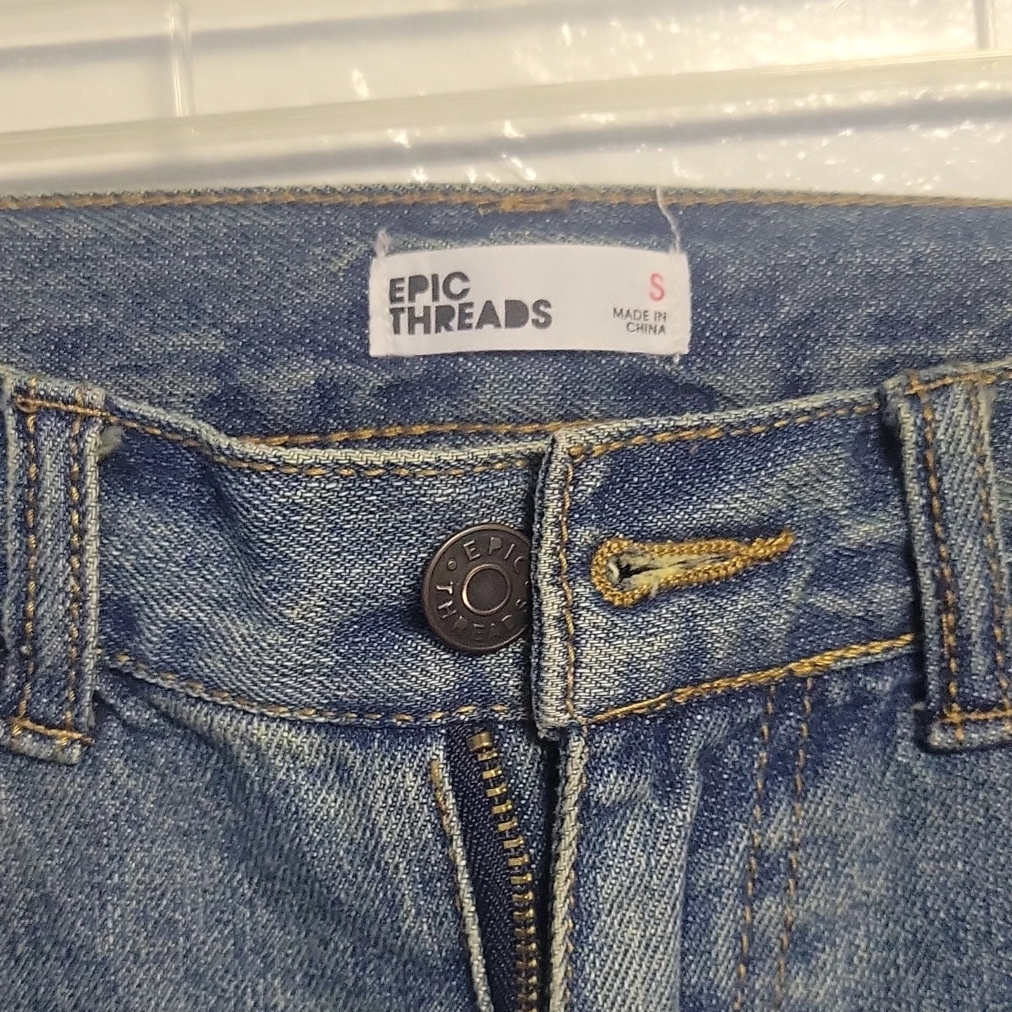 Epic Threads Distressed Denim Shorts Size S - photo 3