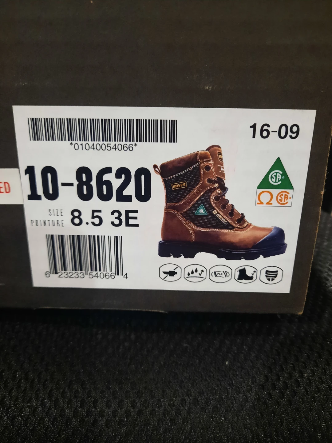 NEW Royer MOAB 8" Composite Toe Boots - Size 8.5 3E - photo 4