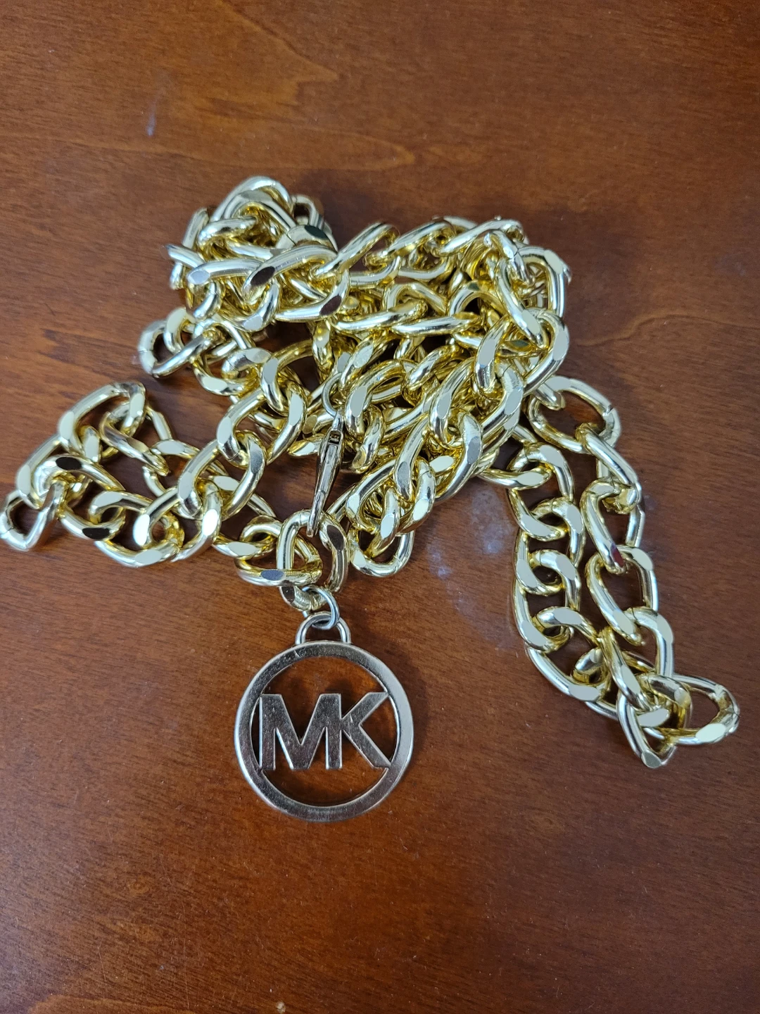 Michael Kors MK Chain Necklace Gold Tone