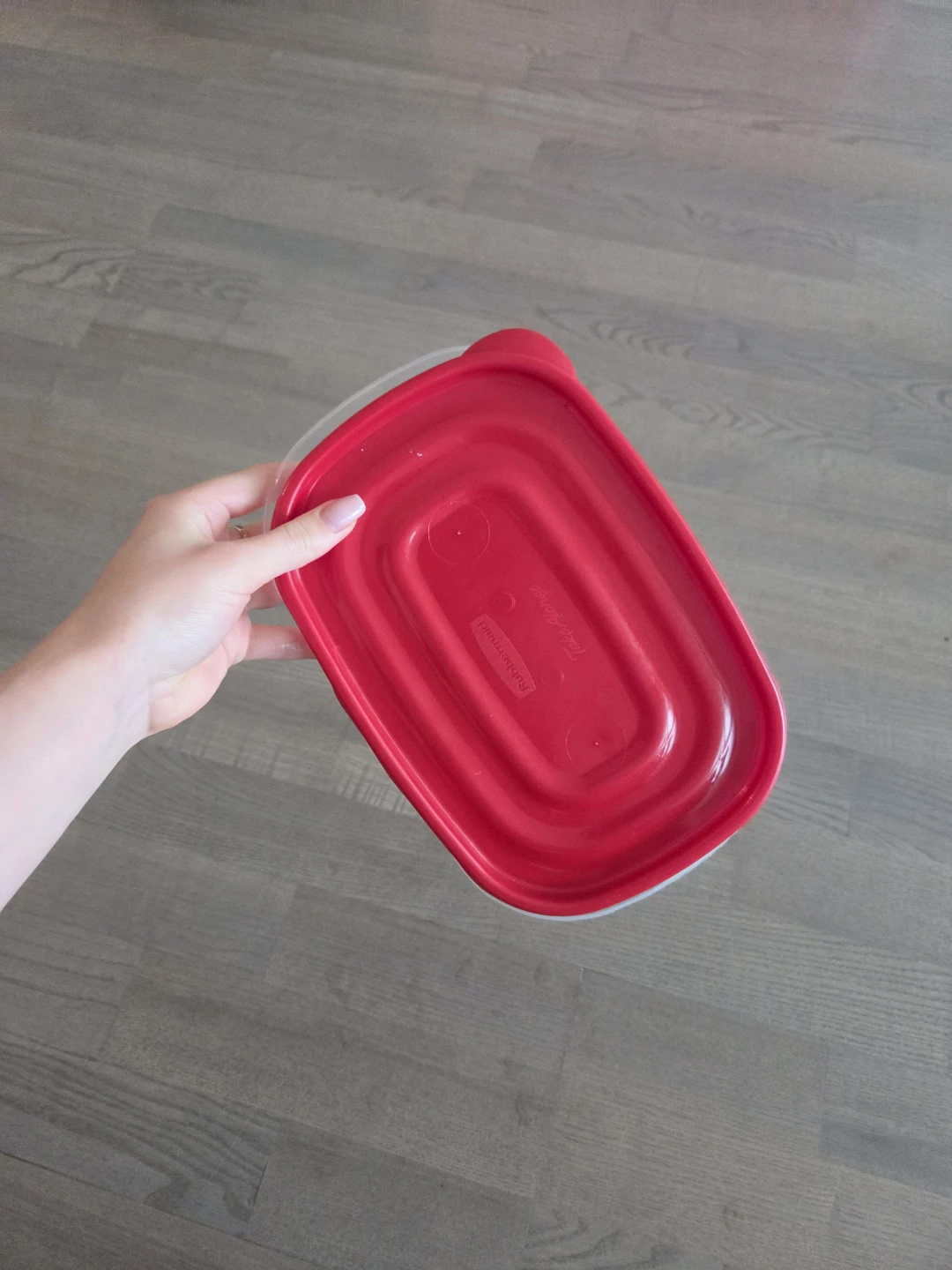 Rubbermaid Food Storage Container with Red Lid - photo 3