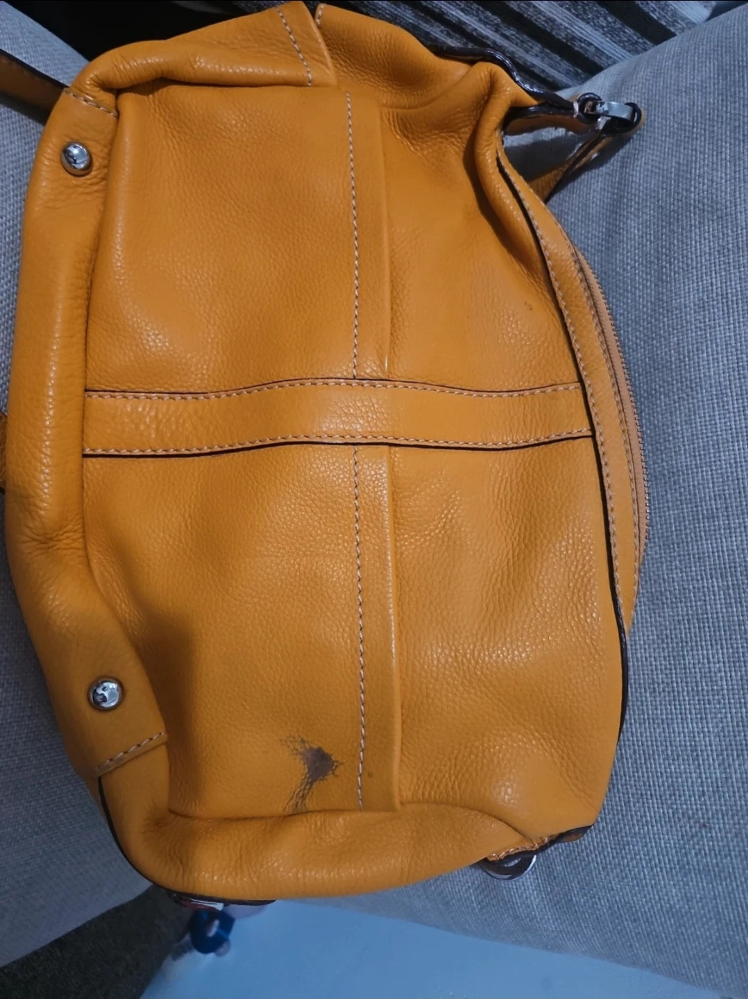 Tignanello Orange Leather Crossbody Bag - photo 5
