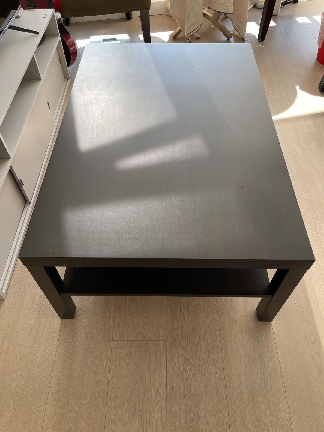 Ikea Black Coffee Table with Shelf - photo 2
