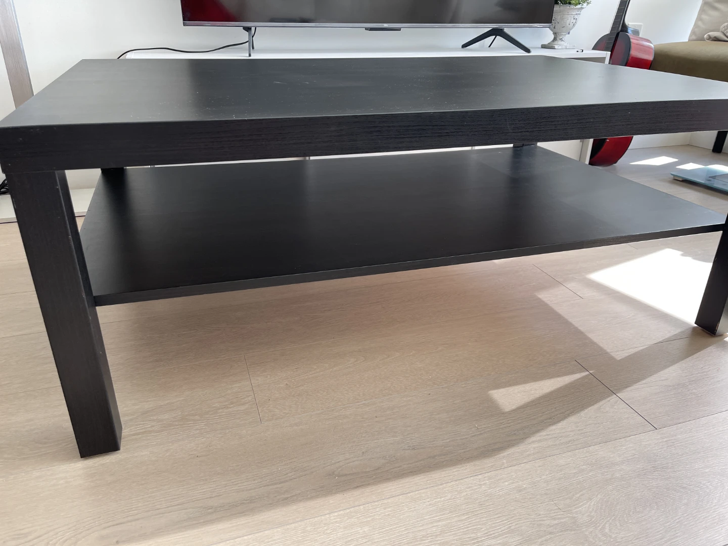 Ikea Black Coffee Table with Shelf