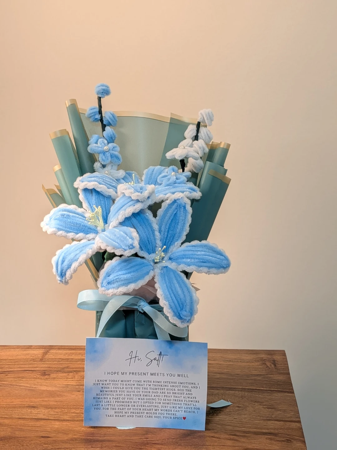 Handmade pipe cleaner Flower Bouquet - photo 3