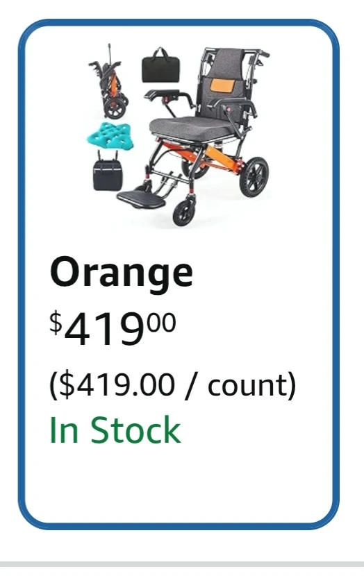 Super Lightweight Portable Transit Travel Wheelchair - photo 4