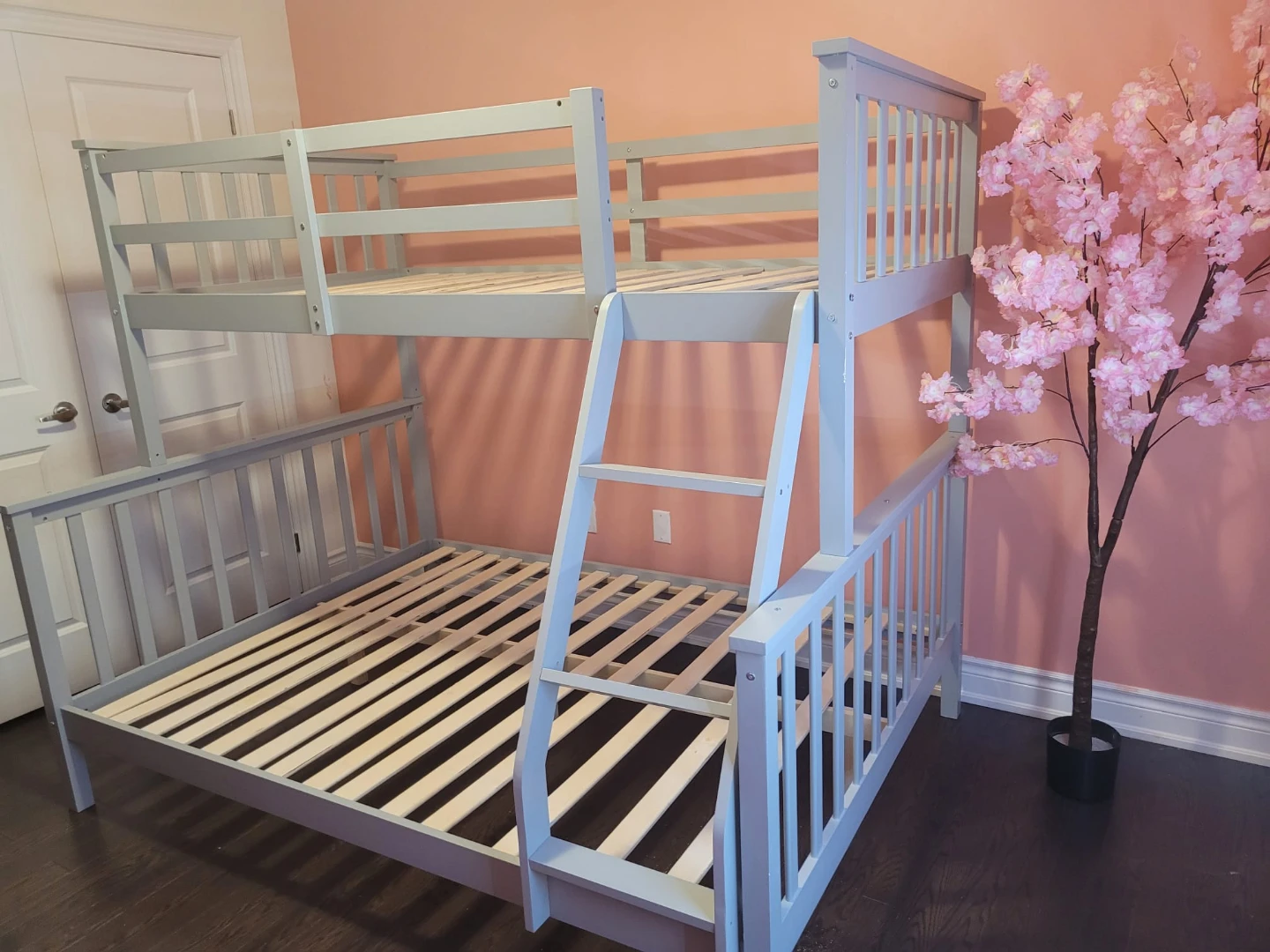 Grey Wooden Bunk Bed